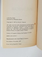 DAVE DUNCAN SIGNED 1ST ED – Shadow, 1987