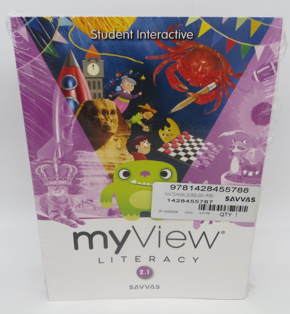 SAVVAS My View Student Interactive Literacy 2.1 & 2.2 NEW SEALED