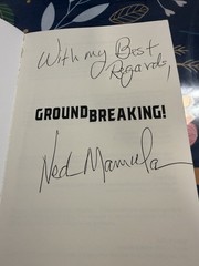 SIGNED!! Groundbreaking! .. by Dr. Ned Mamula, Geologist.. Paperback 2018.