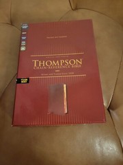 Nkjv, Thompson Chain-Reference Bible, Genuine Leather, Calfskin, Burgundy, …