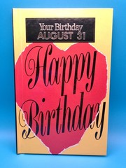 Your Birthday August 31 Hardcover Natalis Press 1990 Gift Book Collectible