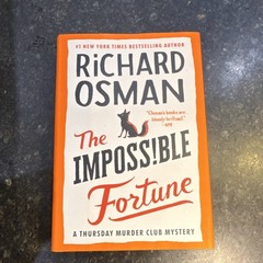 SIGNED First Edition/First Printing The Impossible Fortune Richard Osman