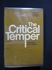 Critical Temper Vol. 4 [Sep 01, 1979] Tucker, Martin Modern Survey Literature