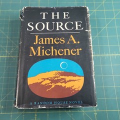 “The Source” by James A. Michener (1965, HC w/ Dust Jacket)