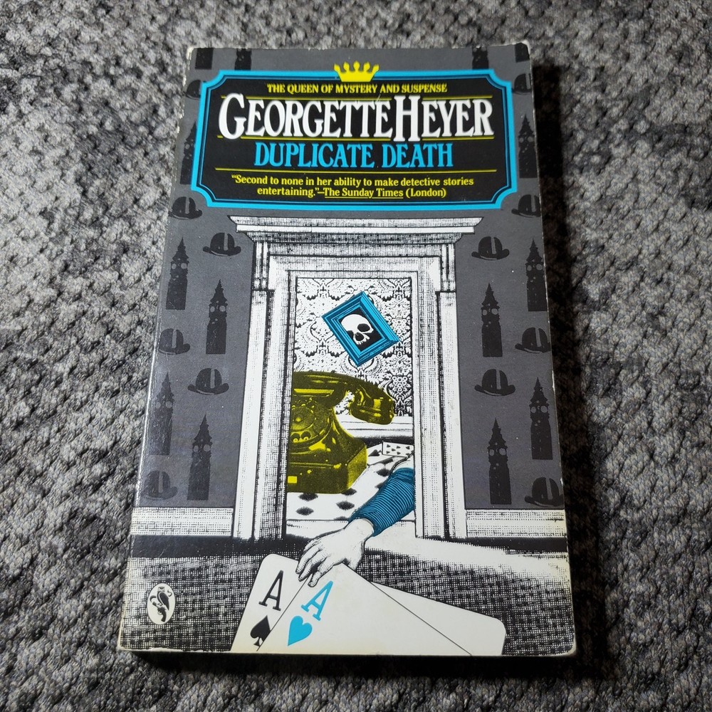 Duplicate Death Georgette Heyer 1985 Owl Book Edition Mystery Paperback Book