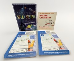 Space Chemistry Solar Educational Childrens Books Homeschool Science Journal VTG