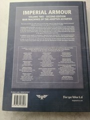 IMPERIAL ARMOUR: VOLUME 2 – SECOND EDITION: WAR MACHINES OF THE ADEPTUS ASTARTES