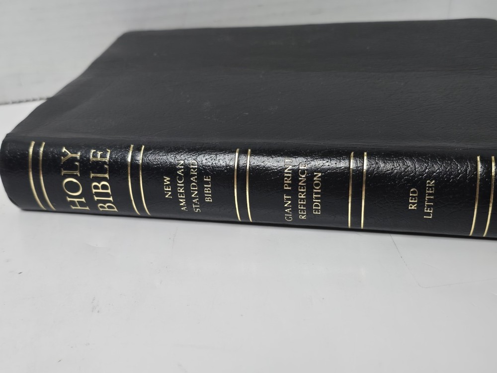 NASB Giant Print Reference Bible Personal Size 2000 Zondervan Red Letter