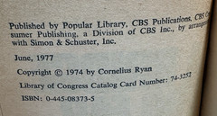A Bridge Too Far by Cornelius Ryan, 1977 Movie Tie-In