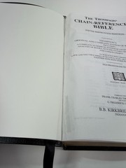 THOMPSON Chain Reference Bible leather KJV 5th/Fifth, Kirkbride Morningside 2009