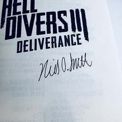 SIGNED Hell Divers III Deliverance Nicholas Sansbury Smith (HC LARGE PRINT 2021)