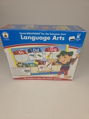 Carson Dellosa CenterSOLUTIONS Language Arts Grade K Common Core 16 Games New