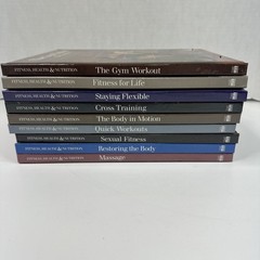 Lot of 9 Fitness Health Nutrition Time Life Books Workouts Fitness HC 1989