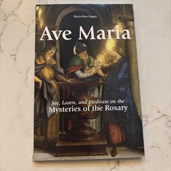 AVE MARIA: SEE, LEARN, AND MEDITATE ON THE MYSTERIES OF The Rosary By M. Poggio