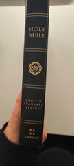 ESV Single Column Personal Reference Bible- Extra Ribbons Blue Gold Gilded