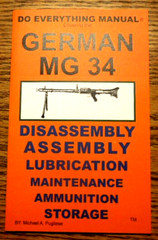 German WW2 MG 34 Do Everything Service and Training Manual 34 Pages