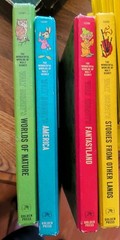 1965 The Wonderful Worlds of Walt Disney 4 Book Boxed Set Golden Press Vintage