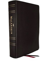 MacArthur Study Bible, Black Genuine Leather: Unleashing God’s Truth One Verse