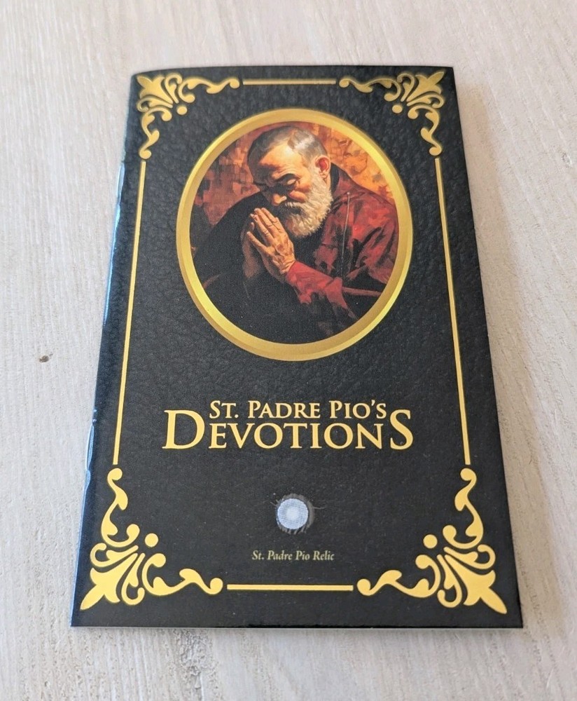 St Padre Pio Devotions Booklet First Class Relic Shrine Pietrelcina New York