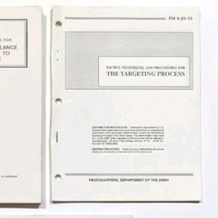 US Army Targeting and Intelligence Surveillance ISR Historic Books Vintage
