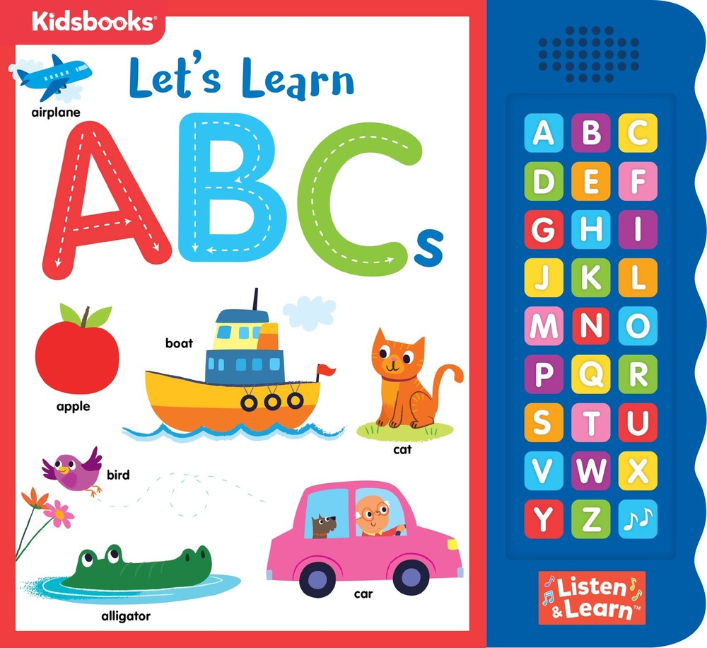Let’s Learn ABCs – Interactive Toddler Sound Book with 27 Buttons | Trac…