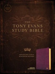 CSB Tony Evans Study Bible, Red Imitation Leather, Black Letter, Study Notes and