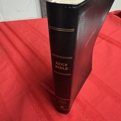 Nelson KJV Study Bible Black Leather Bound Giant Print Red Letter Tabbed Indexed