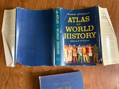 Rand McNally Atlas of World History – 132 pgs maps HCDJ 1957