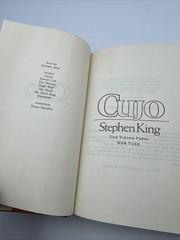 CUJO BY STEPHEN KING FIRST EDITION HARDCOVER w/ DJ 1981 Book Club Edition