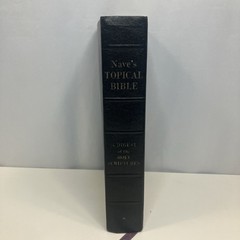 Nave’s Topical Bible Digest Black Leather Bound Thumb Indexed 1962 Southwestern
