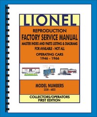 Lionel – Reproduction Factory Service Manuals Bundle of All Five Manuals