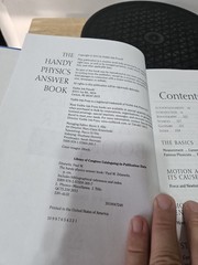 The Handy Physics Answer Book: Second Edition by Paul W. Zitzewitz 2011 Hardcove