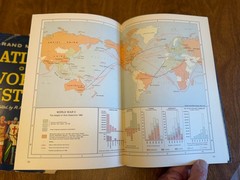 Rand McNally Atlas of World History – 132 pgs maps HCDJ 1957