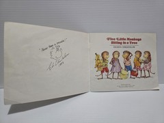 SIGNED + Sketch! Five Little Monkeys Sitting in a Tree – Eileen Christelow 1993