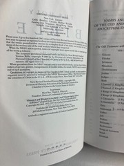 The Holy Bible New Revised Standard Version With Apocrypha