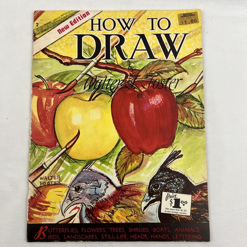 HOW TO DRAW (New Edition): Butterflies, Flowers, Trees, Shrubs, Boats, Animals,