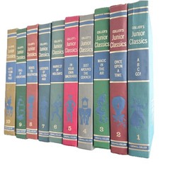COMPLETE 10 VOLUME SET Collier’s Junior Classics Young Folks Shelf of Books 1962