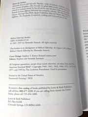 Biblical Eldership Discussion Guide &Restoring The Eldership Alexander Strauch