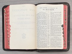 Leather Bible Nelson 1944 Pronouncing Bourgeois KJV Reference Indexed Clean Text