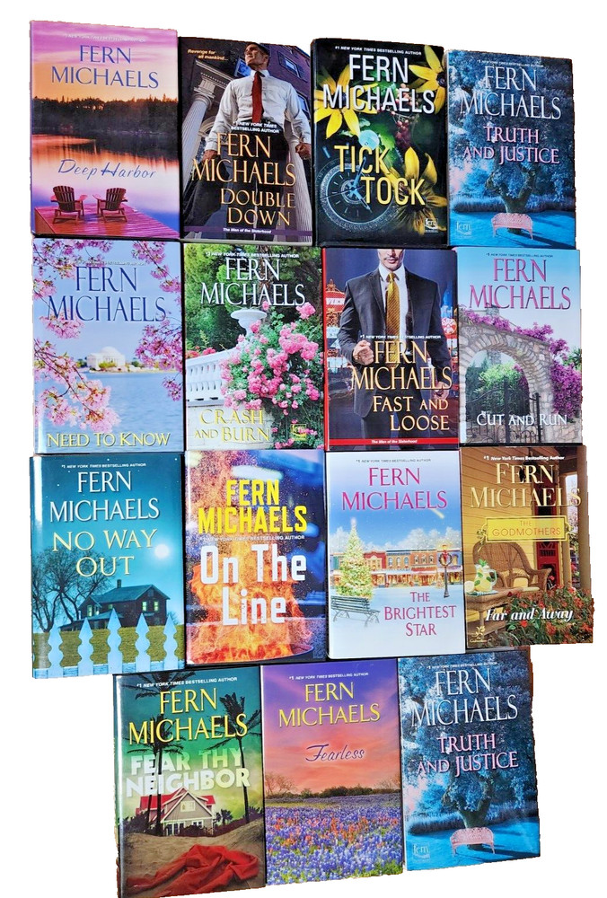 Lot Of Fern Michaels 1 paperback 14 Hardcover several SISTERHOOD included