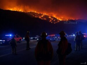 Hollywood Hills Engulfed as Los Angeles Faces Massive Wildfire Crisis