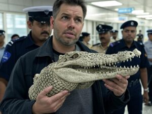 Wildlife Trafficking: Canadian Man Arrested at Delhi Airport for Carrying Crocodile Skull