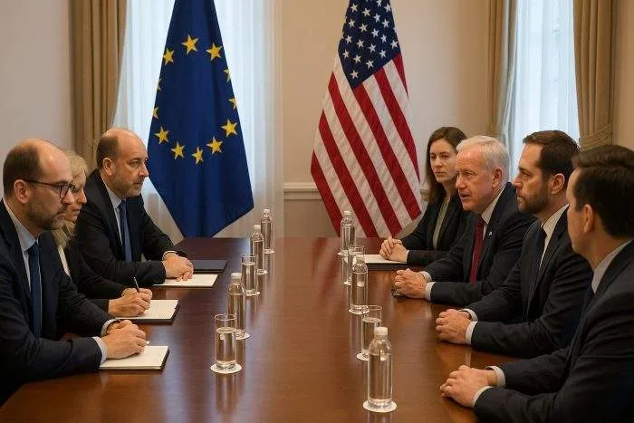 EU and U.S. officials meeting in Washington to discuss coordinated sanctions on Russia