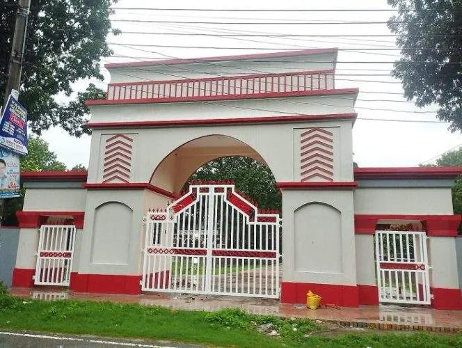 Faridpur Zilla School campus at night after a concert was cancelled due to violence.