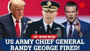 The symbolic removal of a U.S. Army General at the Pentagon during the 2026 military leadership shake-up.