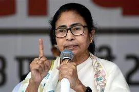 Chief Minister Mamata Banerjee addressing a defiant press conference in Kolkata alongside Abhishek Banerjee and Derek O'Brien, refusing to resign despite the 2026 election results.