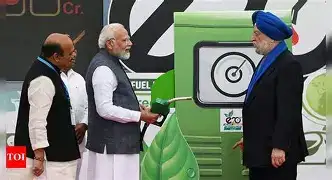 Prime Minister Narendra Modi addressing a public gathering in New Delhi on May 10, 2026, urging national resource conservation.