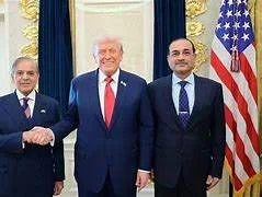 Prime Minister Shehbaz Sharif of Pakistan delivering a formal address regarding the U.S. decision to pause military operations in the Strait of Hormuz, May 2026.