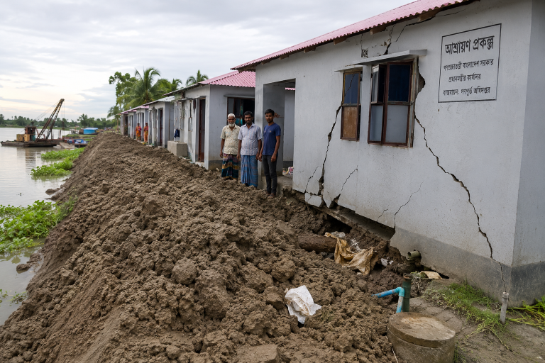 River Dredging Threatens Government Housing for Bangladesh’s Homeless