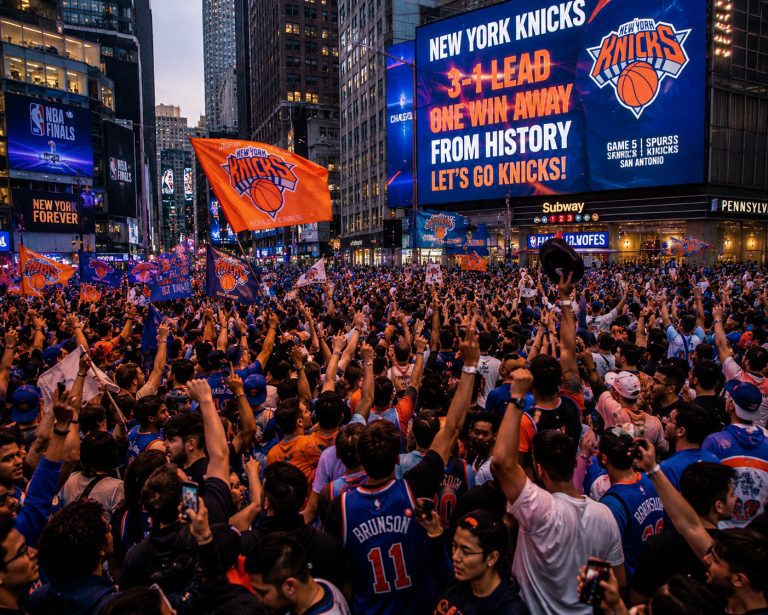 New York Erupts with Knicks Fever as Team Stands One Win Away from Historic NBA Title